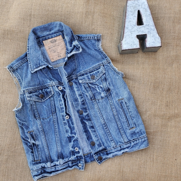 womens denim vest old navy
